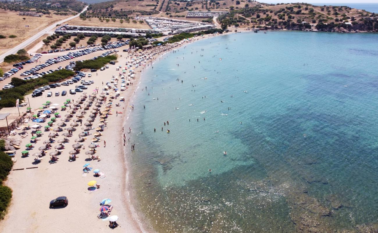 Photo of Charakas Beach with brown sand surface