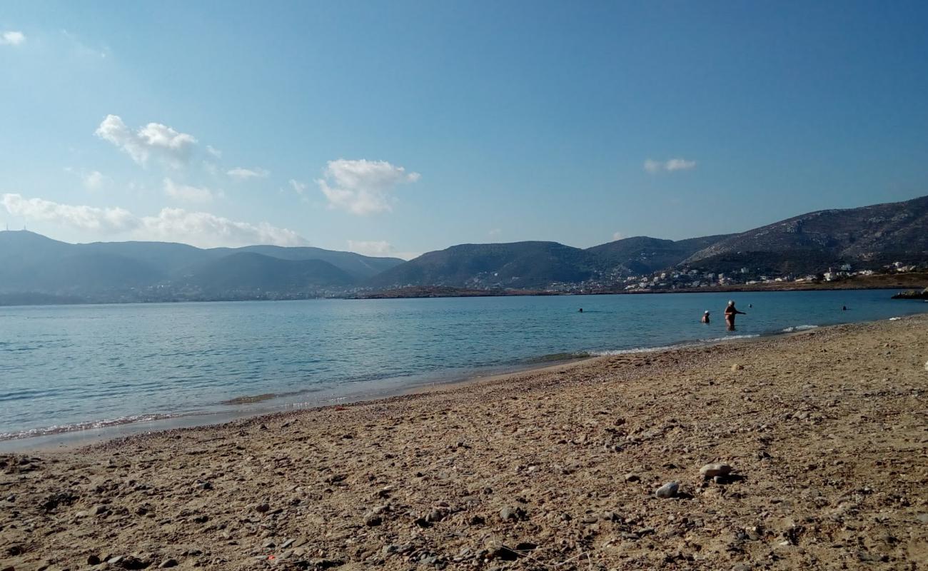 Photo of Agios Spiridonas with light sand &  pebble surface