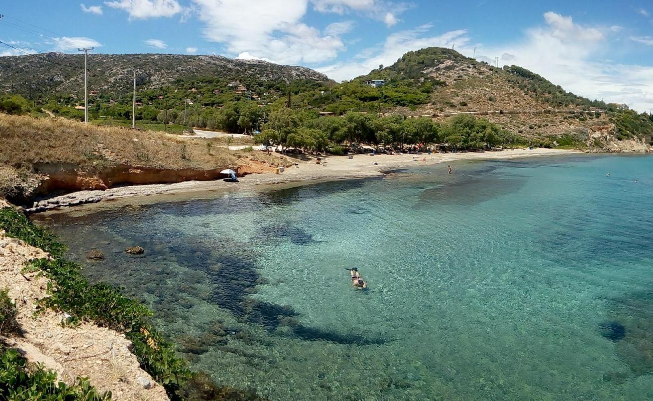 Photo of Chamolia beach with light sand &  pebble surface