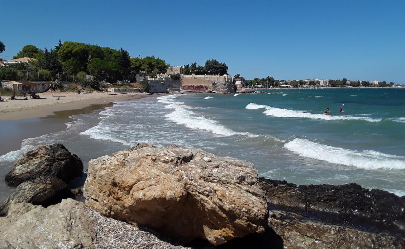 Photo of Vravronos beach II with bright sand surface