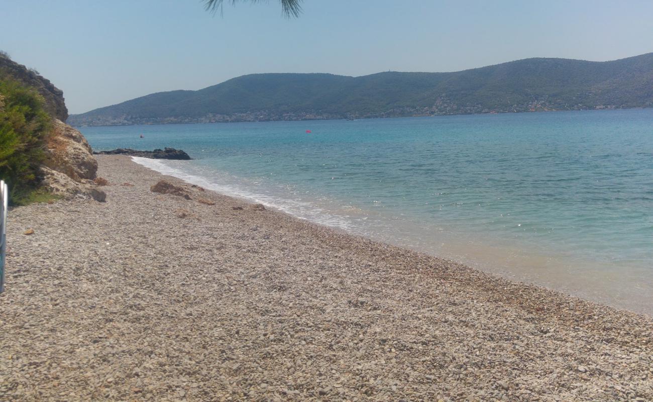 Photo of Paralia Christos with light fine pebble surface