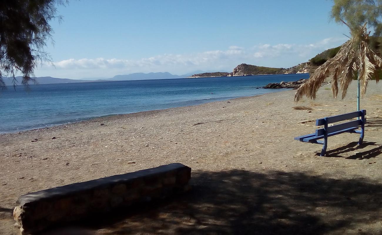 Photo of Dimitrani Beach with brown sand &  rocks surface