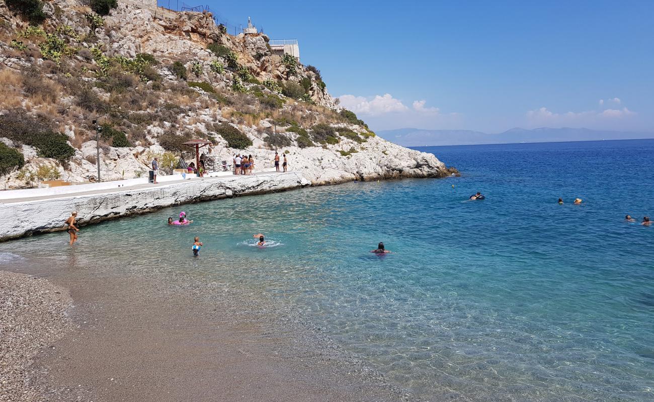 Photo of Paralia Charoupias with light sand &  pebble surface