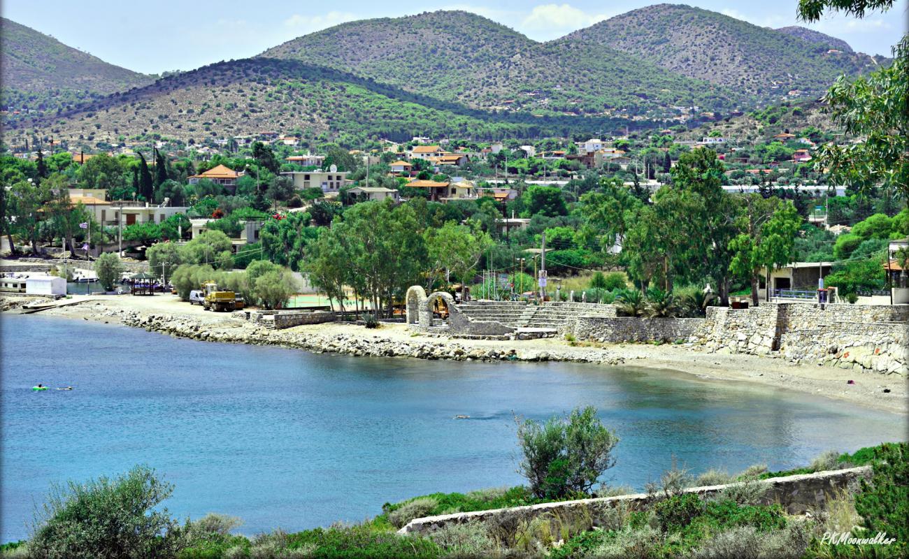 Photo of Selinia beach II with brown fine pebble surface