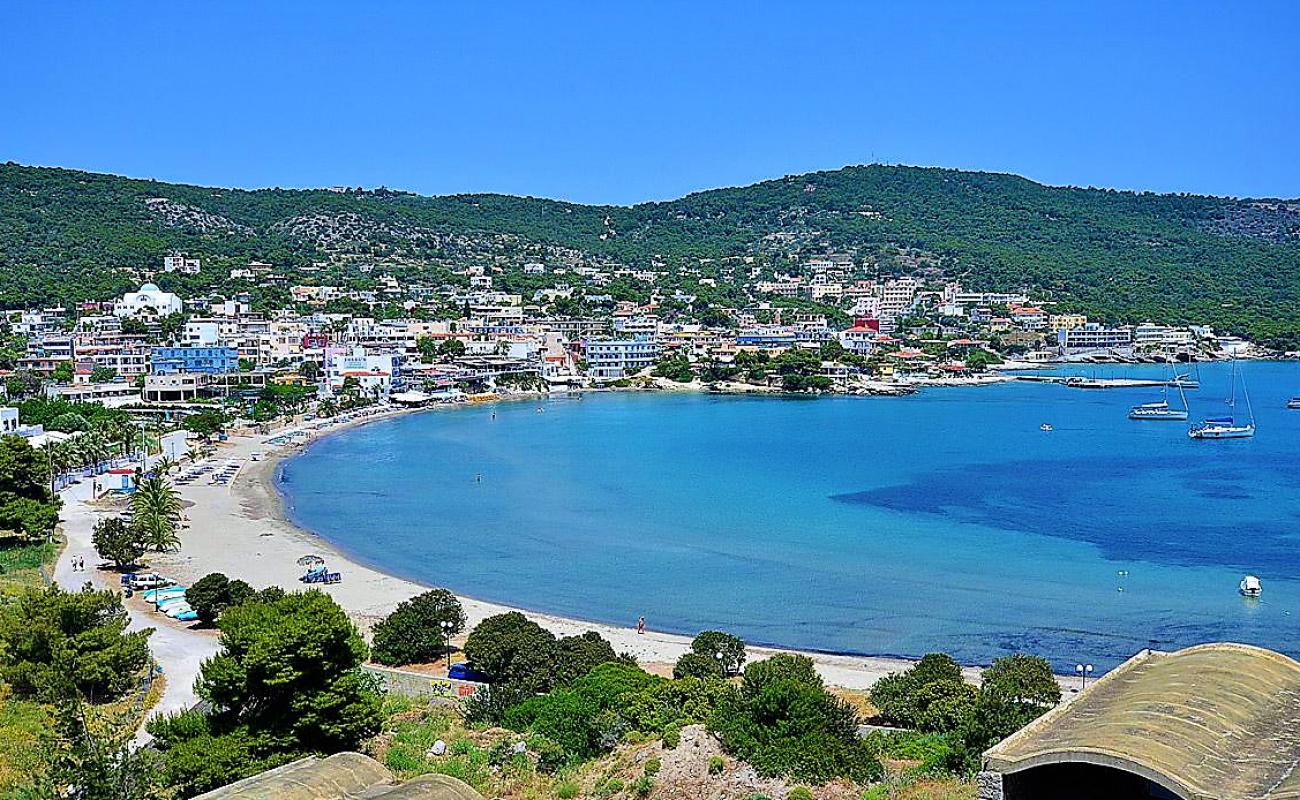 Photo of Agia Marina Beach with bright sand surface