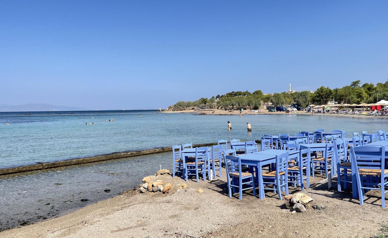 Photo of Paralia Avra with brown sand surface