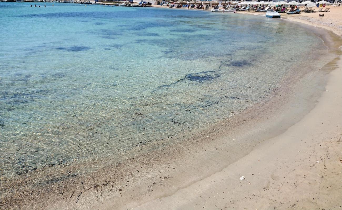 Photo of Paralia Skalas with brown sand surface