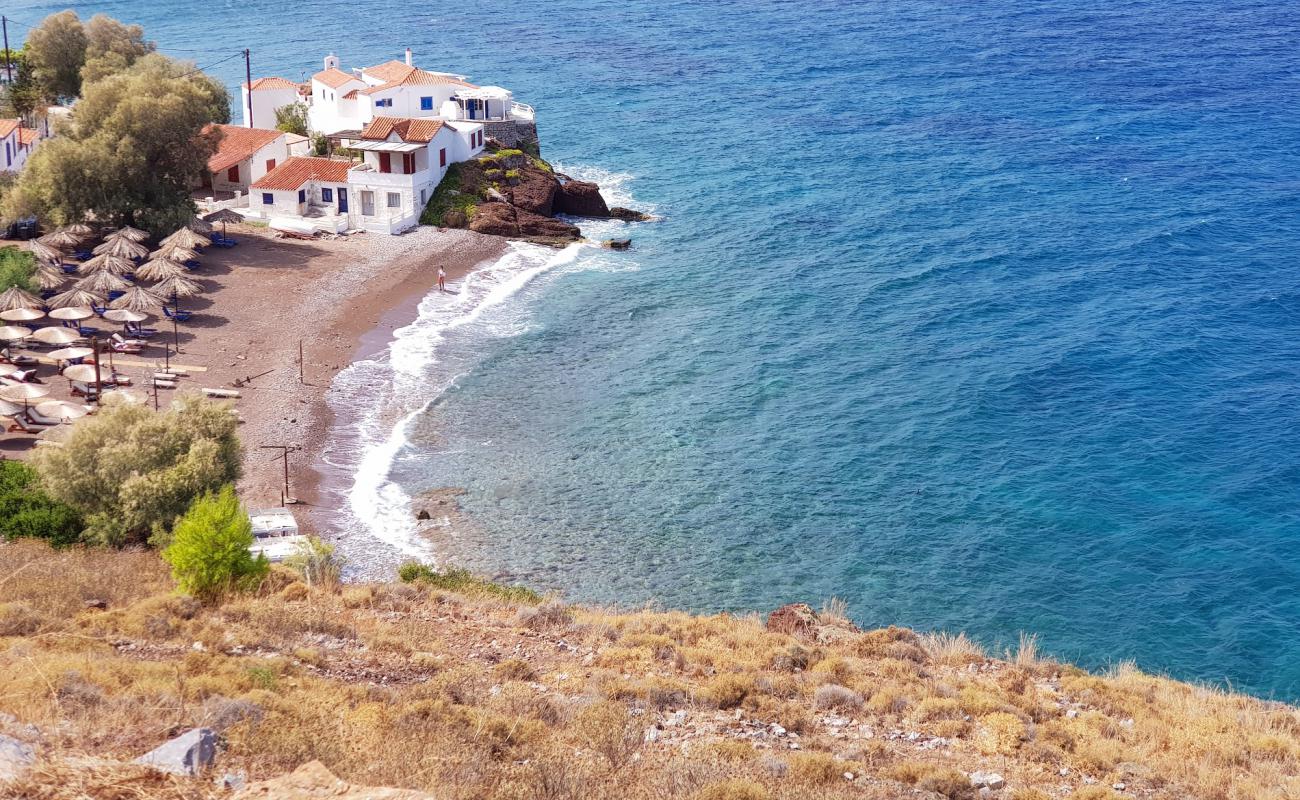 Photo of Vlychos Beach with brown pebble surface