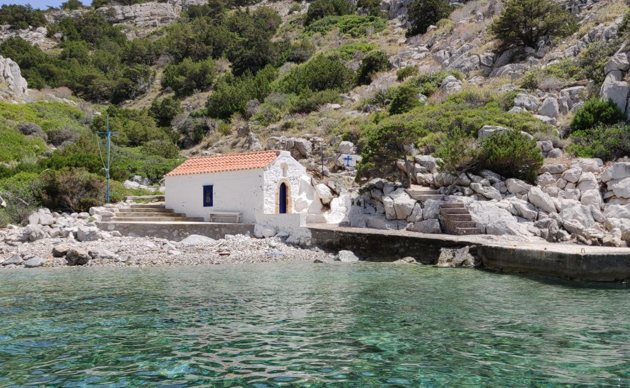 Photo of Saint Cypriot with light pebble surface