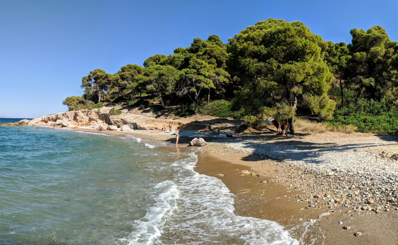 Photo of Ligoneri Beach with black sand & pebble surface