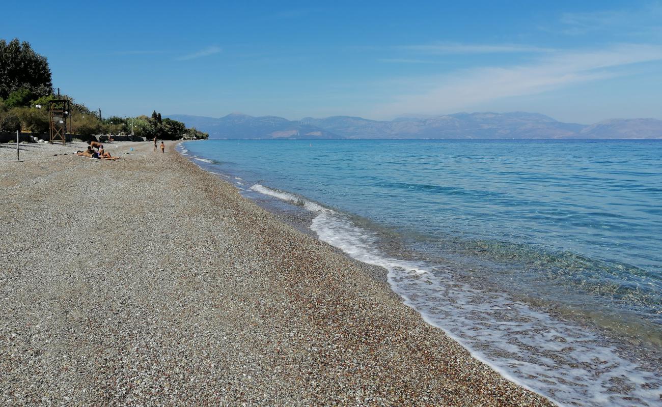 Photo of Paralia Pounta II with gray pebble surface