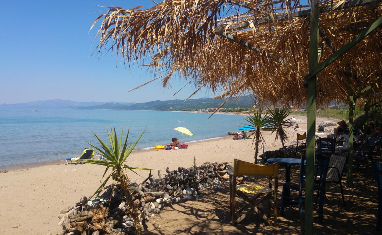 Photo of Sergiani beach with brown sand surface