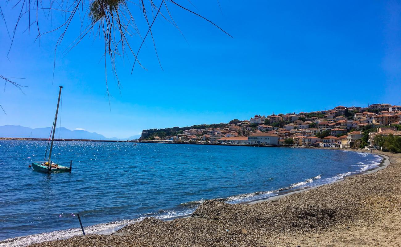 Photo of Artaki beach with gray sand &  pebble surface