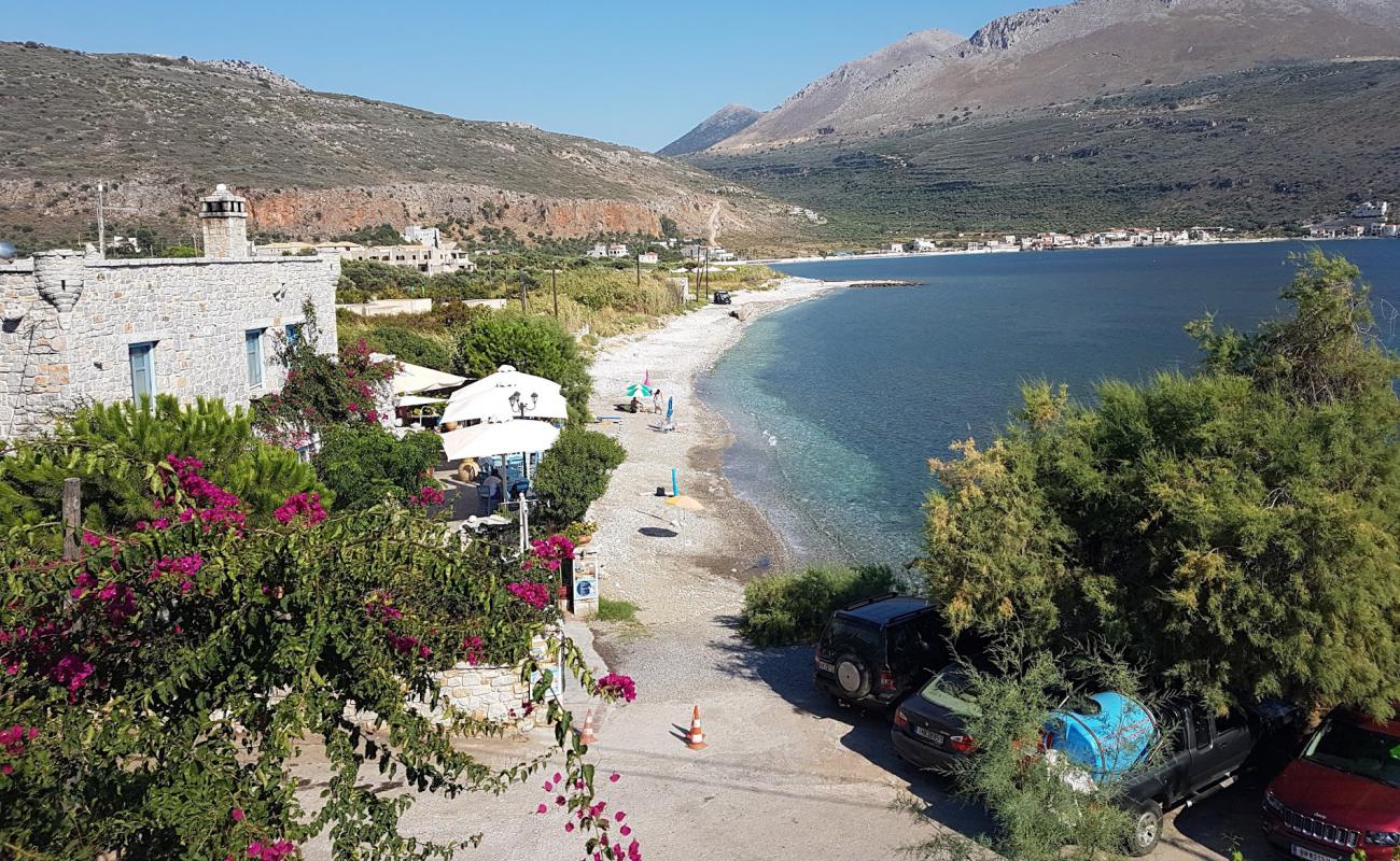 Photo of Paralia Karavostasiou with gray pebble surface