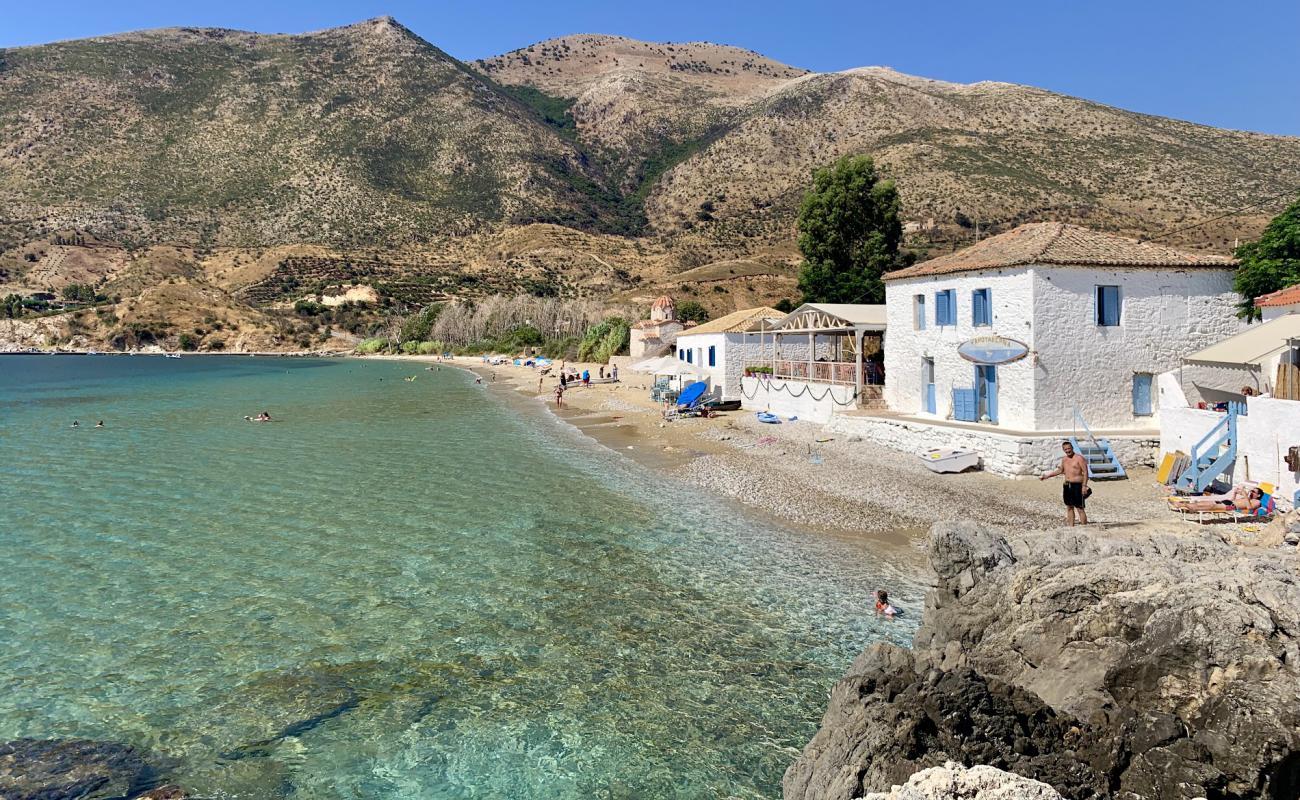 Photo of Skoutari beach with bright sand surface