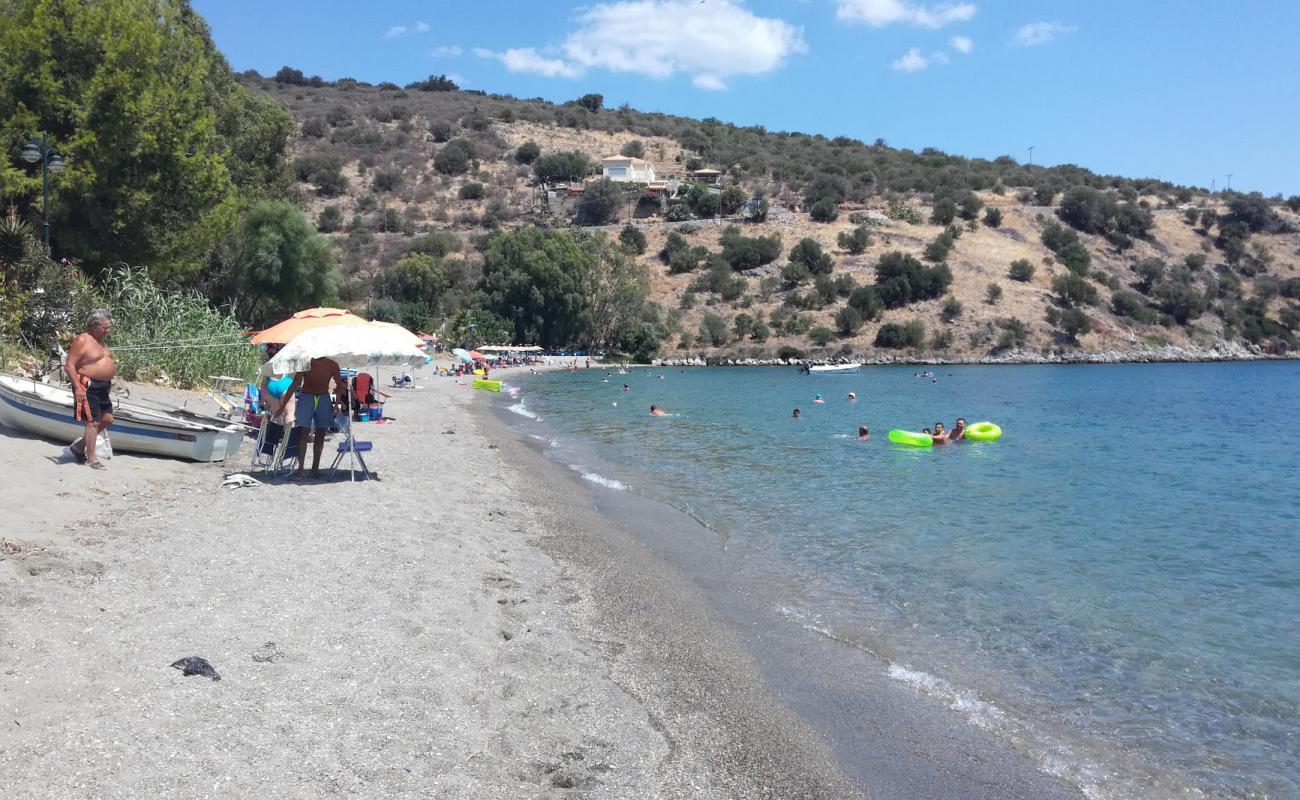 Photo of Kamares beach II with gray fine pebble surface