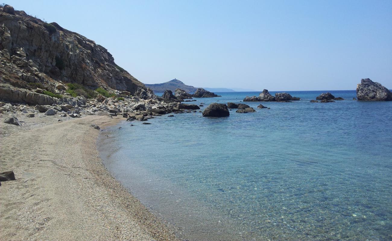 Photo of Platanias beach II with gray sand &  pebble surface