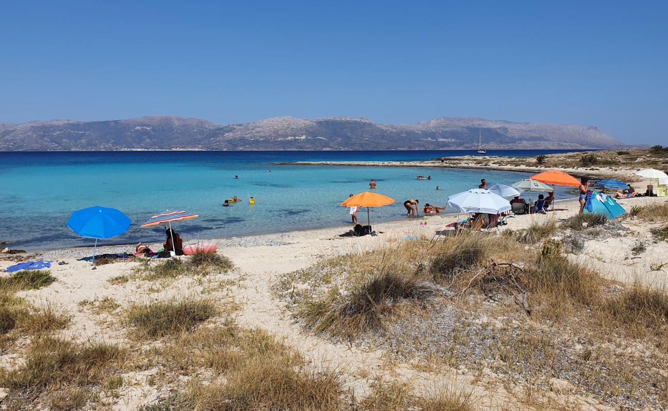 Photo of Lefki beach with bright fine sand surface