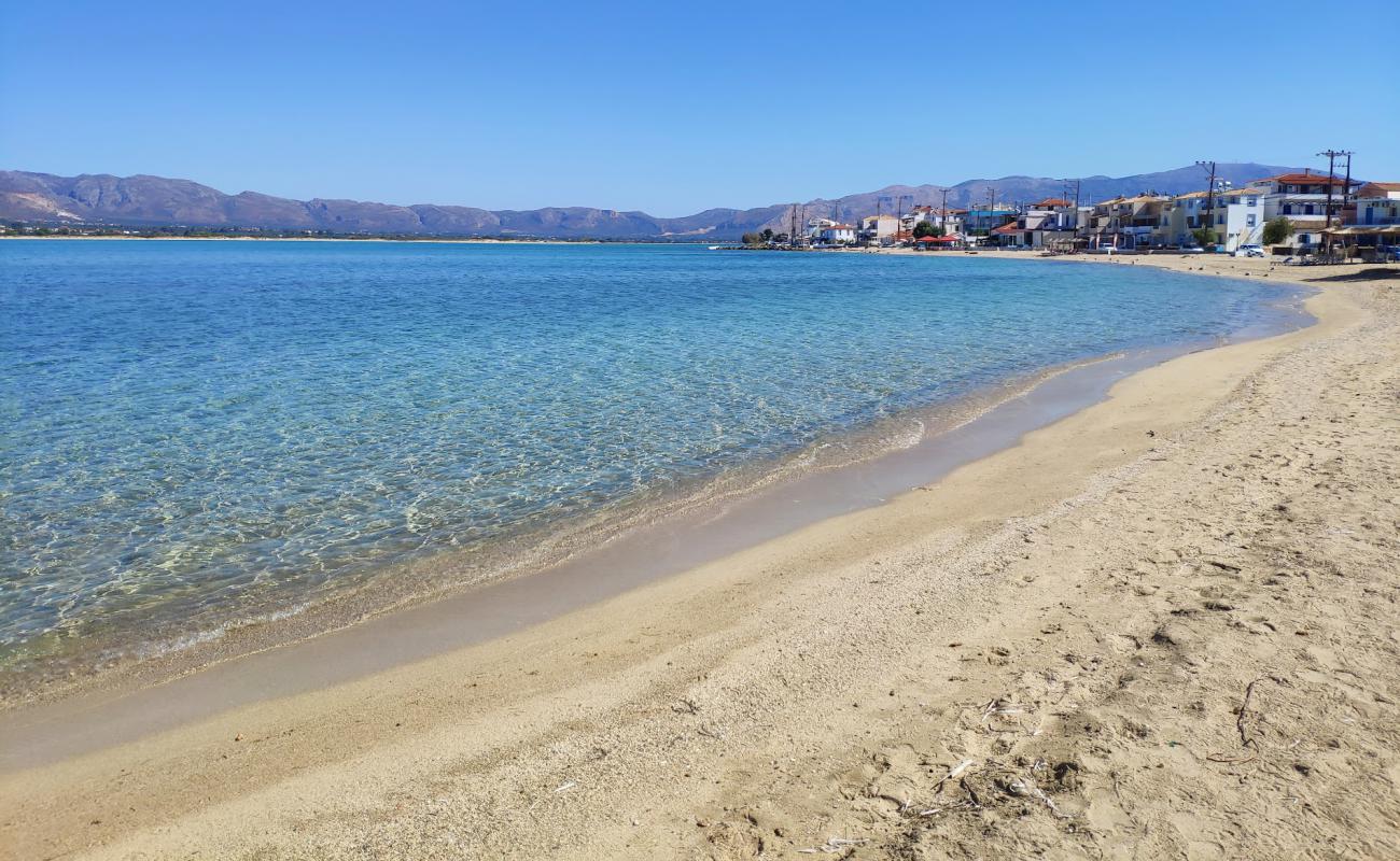 Photo of Kontogoni beach with bright fine sand surface