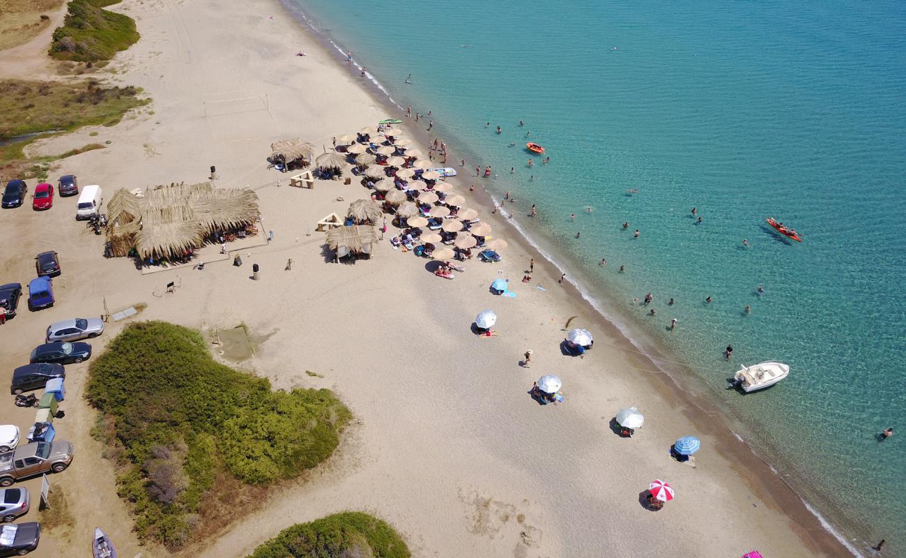 Photo of Maganos beach with bright fine sand surface