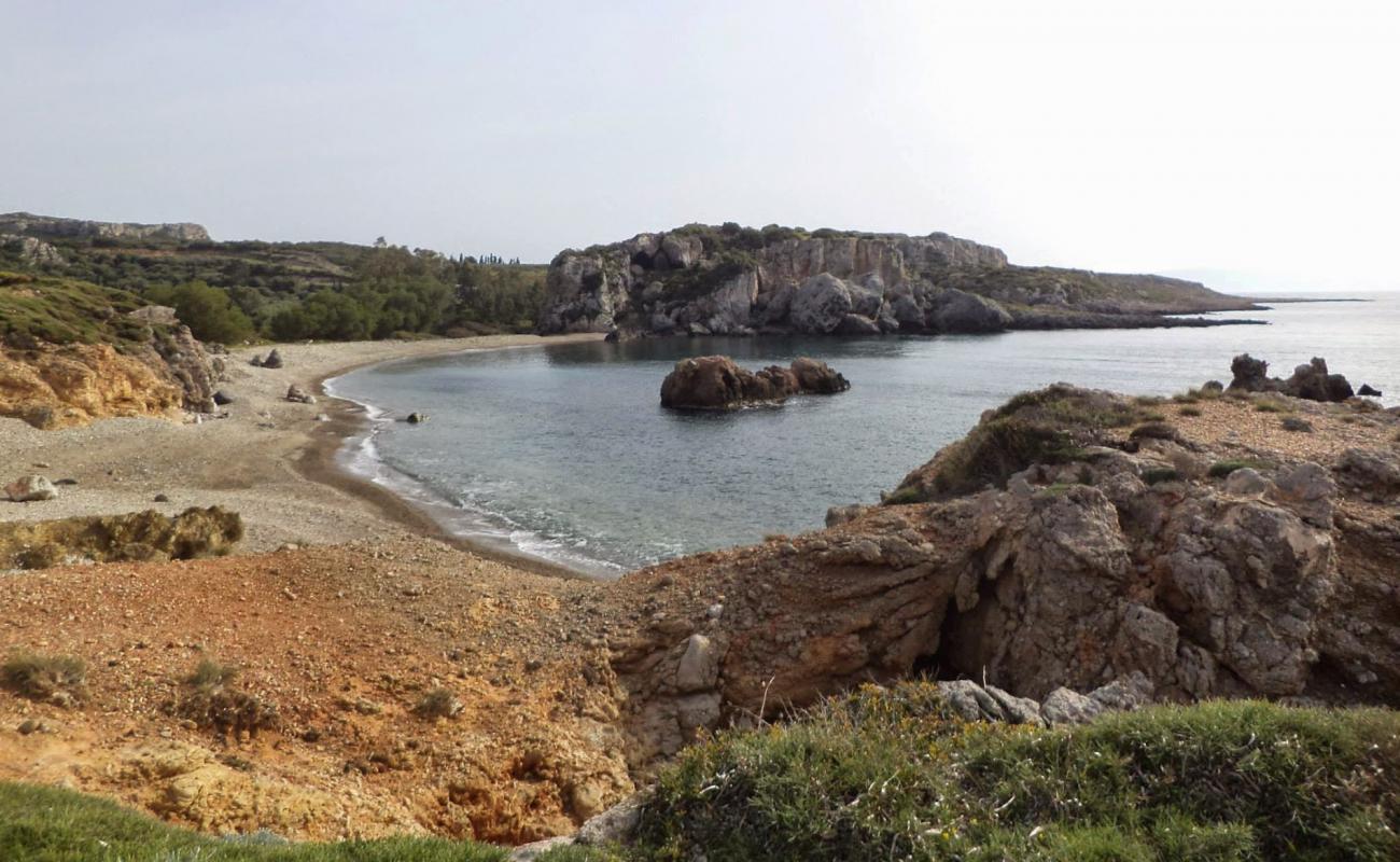 Photo of Paleokastro beach IV with brown pebble surface