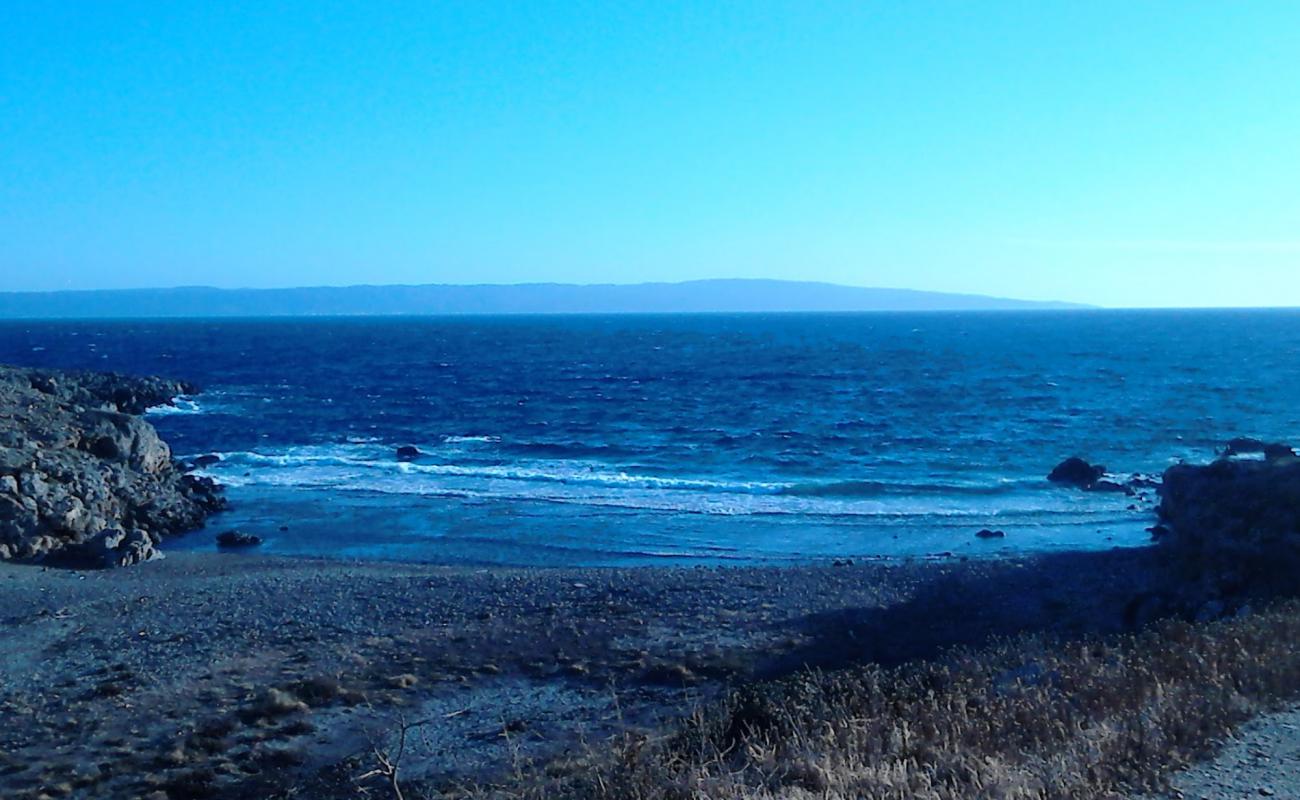 Photo of Tsoumala beach with brown pebble surface