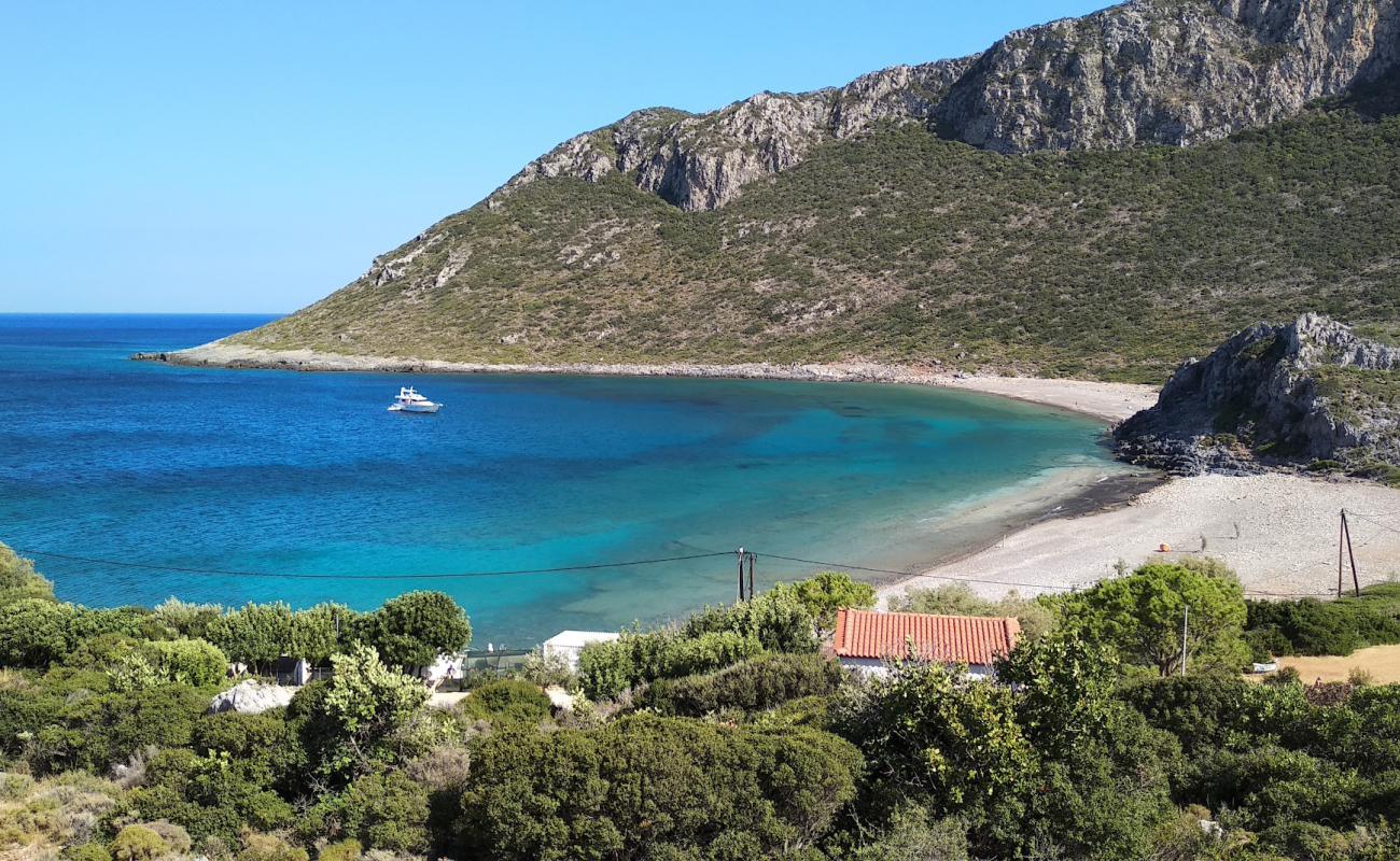 Photo of Panagia beach with gray pebble surface