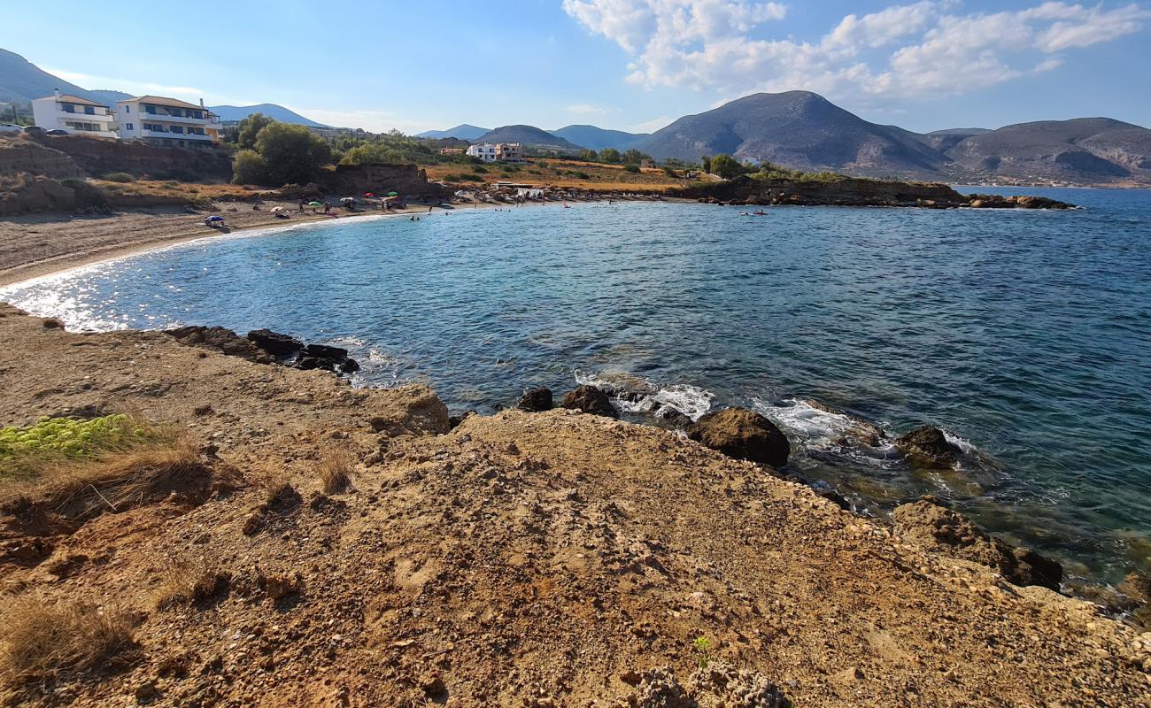 Photo of Ambelakia beach with brown sand surface