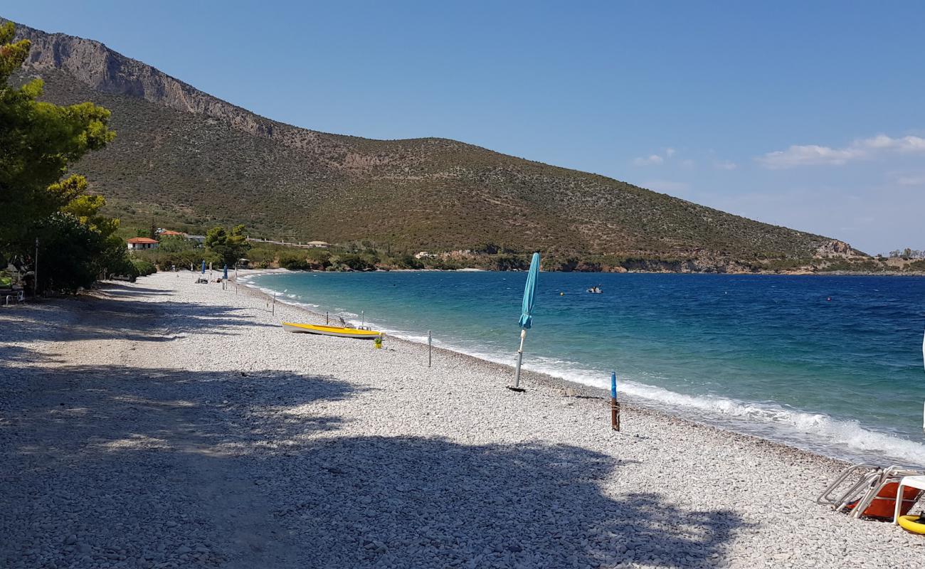 Photo of Zaritsi Beach with light pebble surface