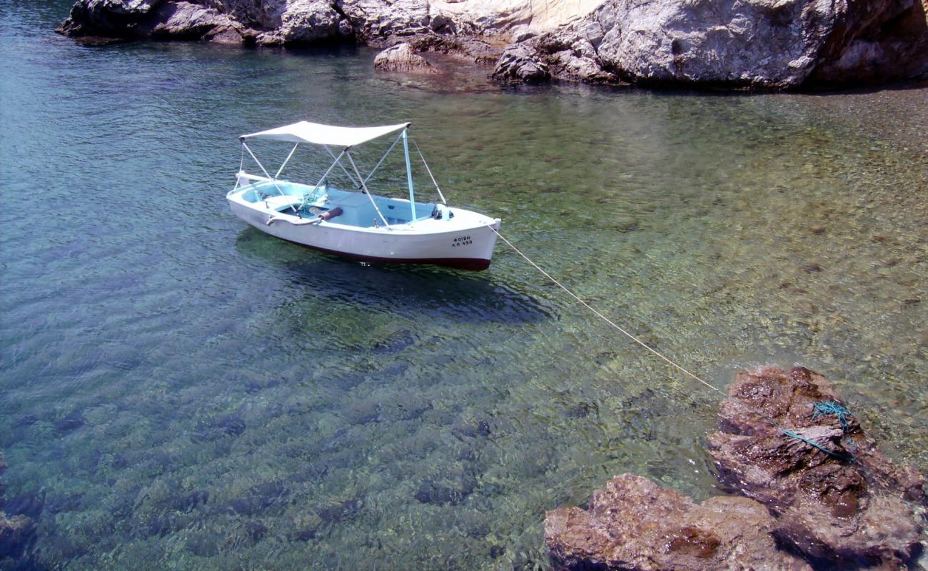 Photo of Monastiri beach VI with gray sand &  pebble surface