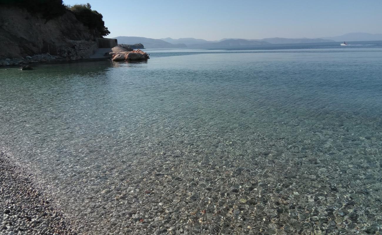 Photo of Mylos Beach with light pebble surface