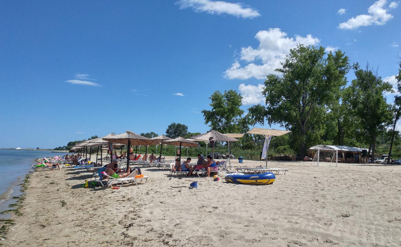 Photo of Alyki beach with bright sand surface