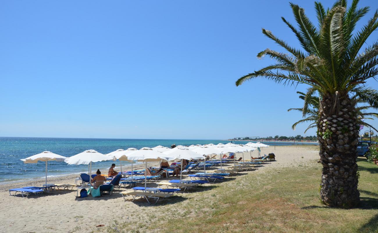 Photo of Aigeas beach with light sand &  pebble surface