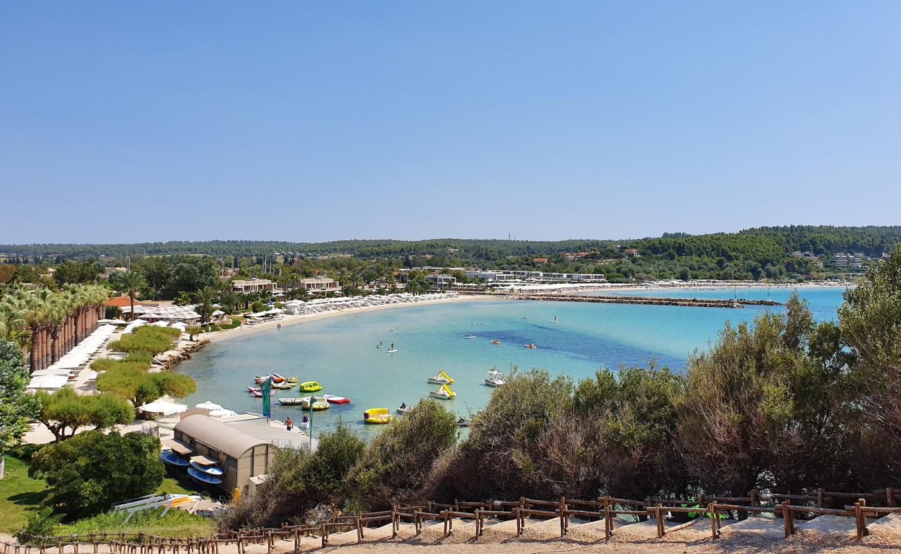 Photo of Sani beach II with white fine sand surface