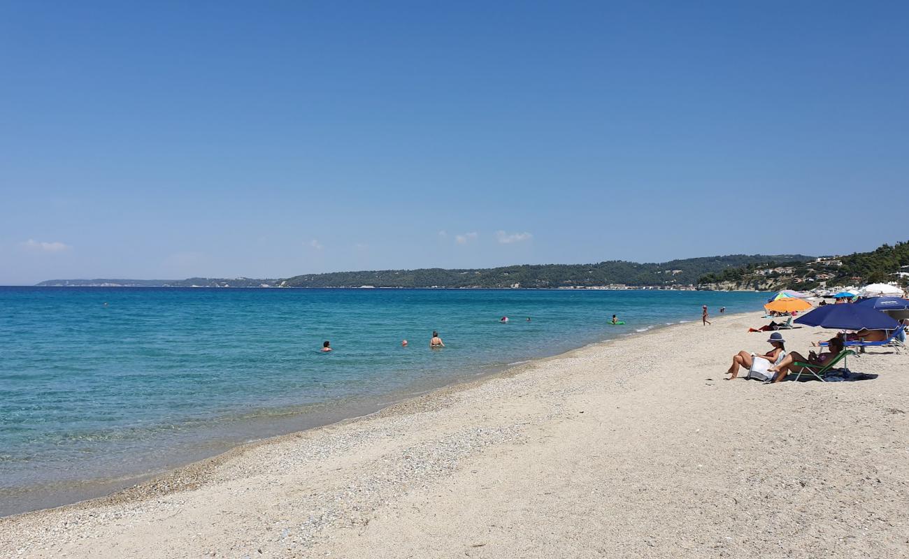 Photo of Possidi West beach with bright sand surface