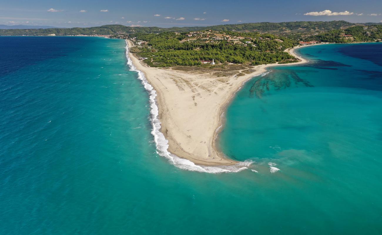 Photo of Possidi beach with bright sand surface