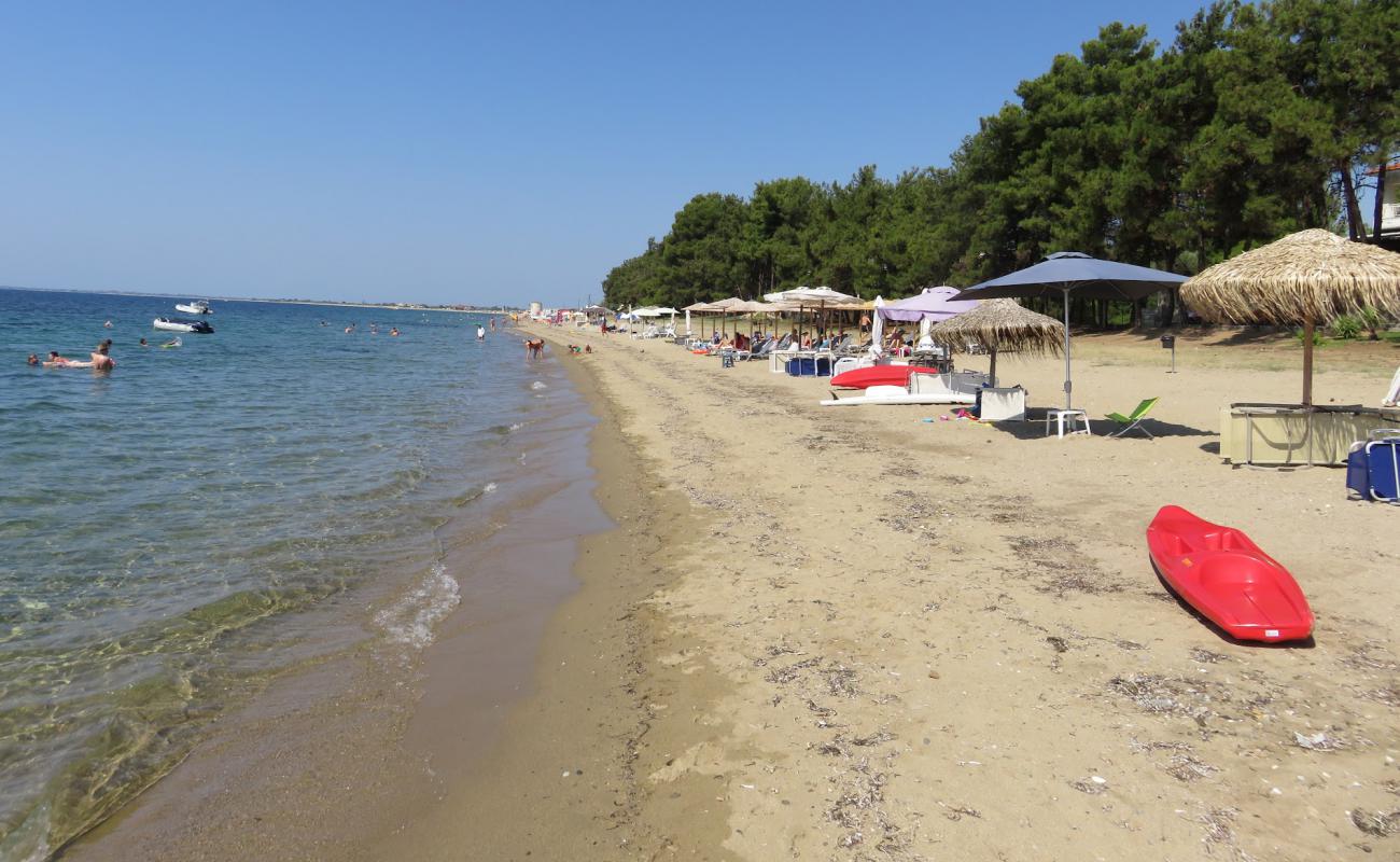 Photo of Kalives beach with bright sand surface