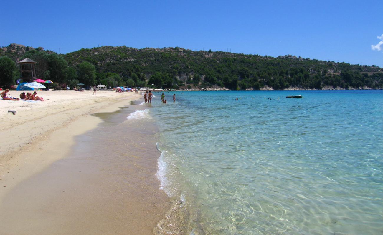 Photo of Agios Ioannis beach with bright fine sand surface