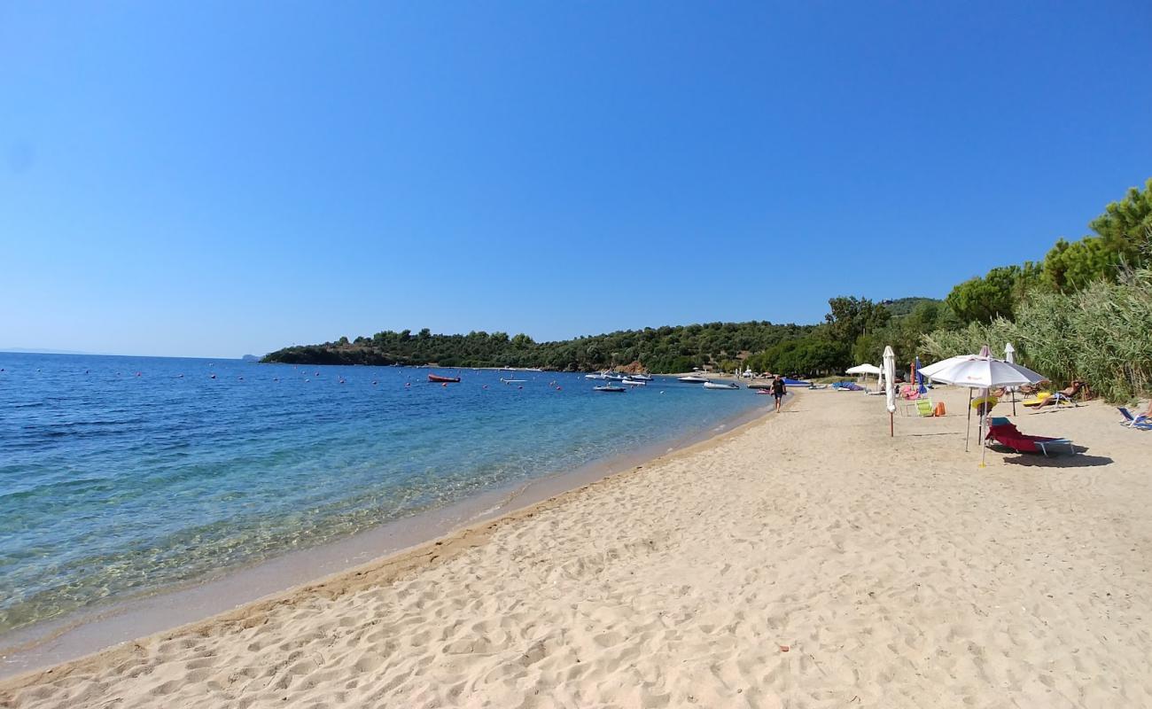 Photo of Ag. Kyriaki beach with bright fine sand surface