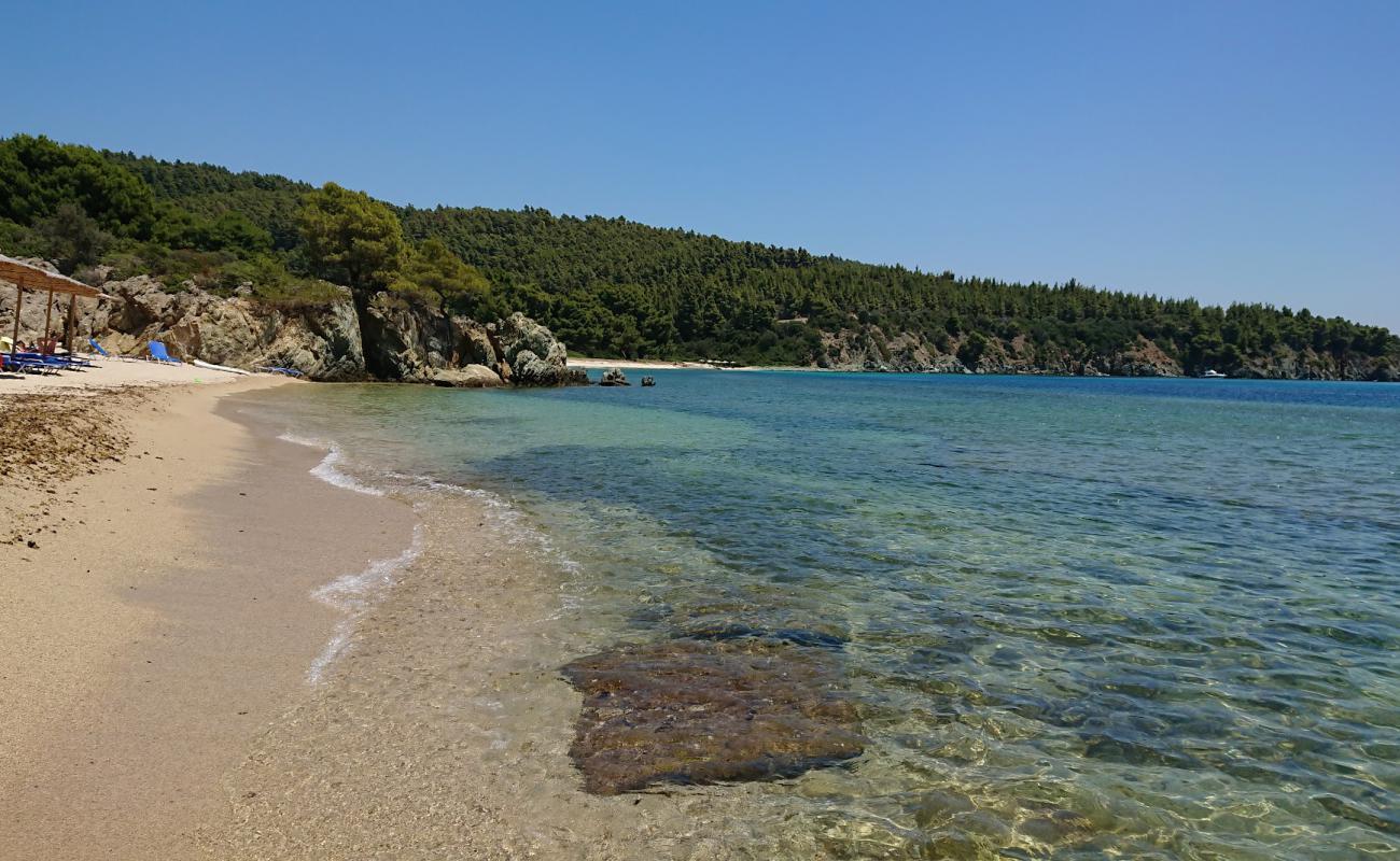 Photo of Azapiko beach with bright fine sand surface