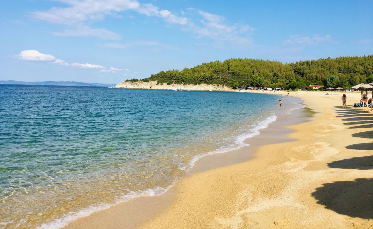 Photo of Destenika beach with bright fine sand surface