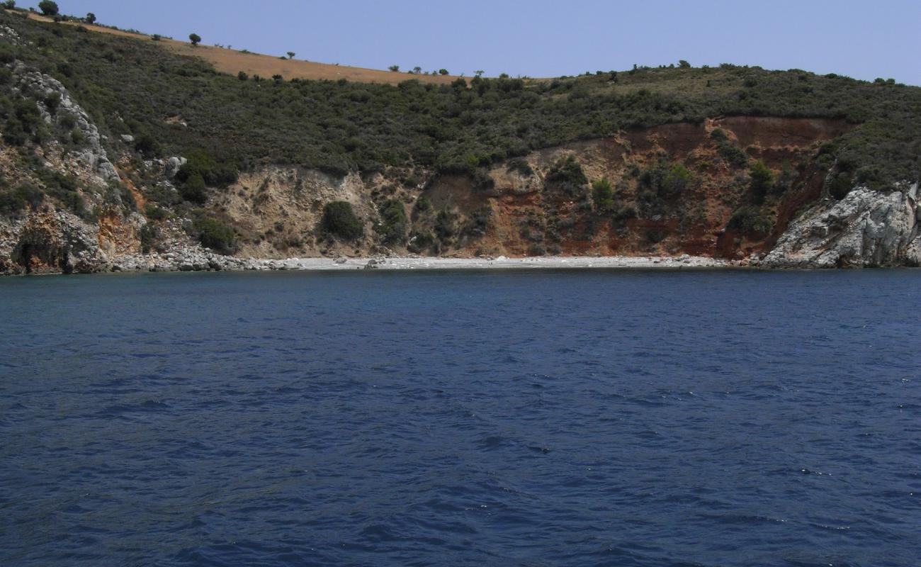 Photo of Marathias beach II with bright sand & rocks surface