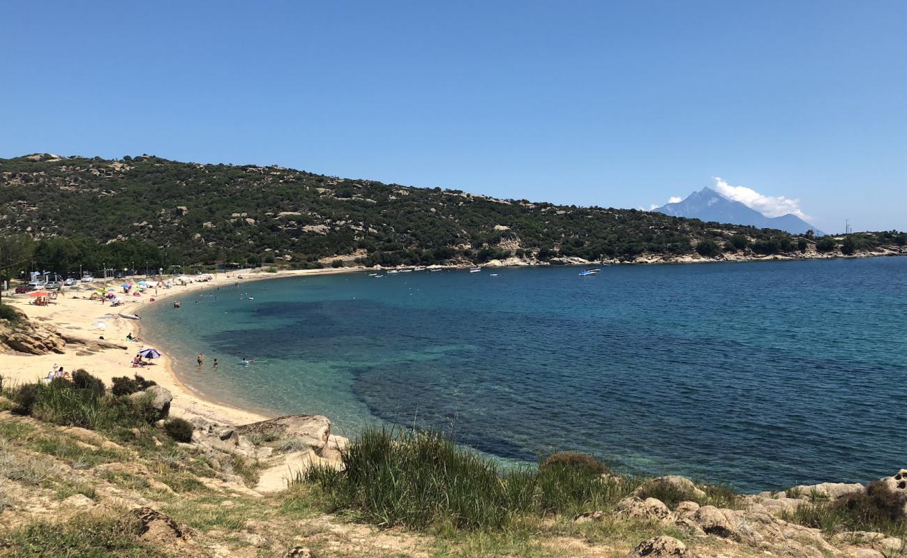 Photo of Camping Katerina beach with bright sand surface