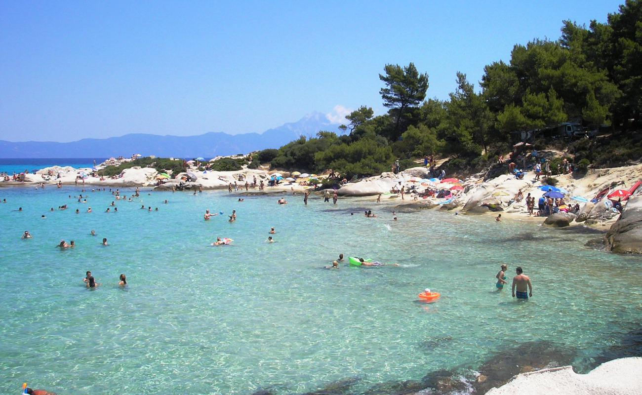 Photo of Kavourotrypes Beach with bright fine sand surface