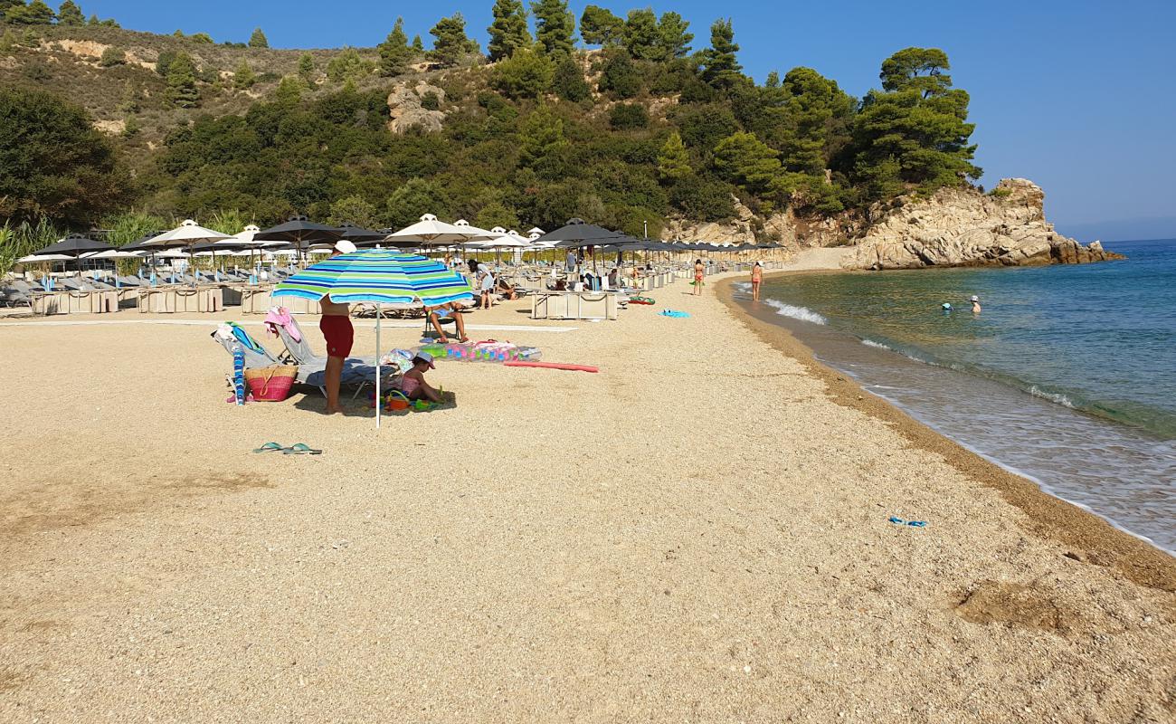 Photo of Oneiro Akti beach with bright sand surface