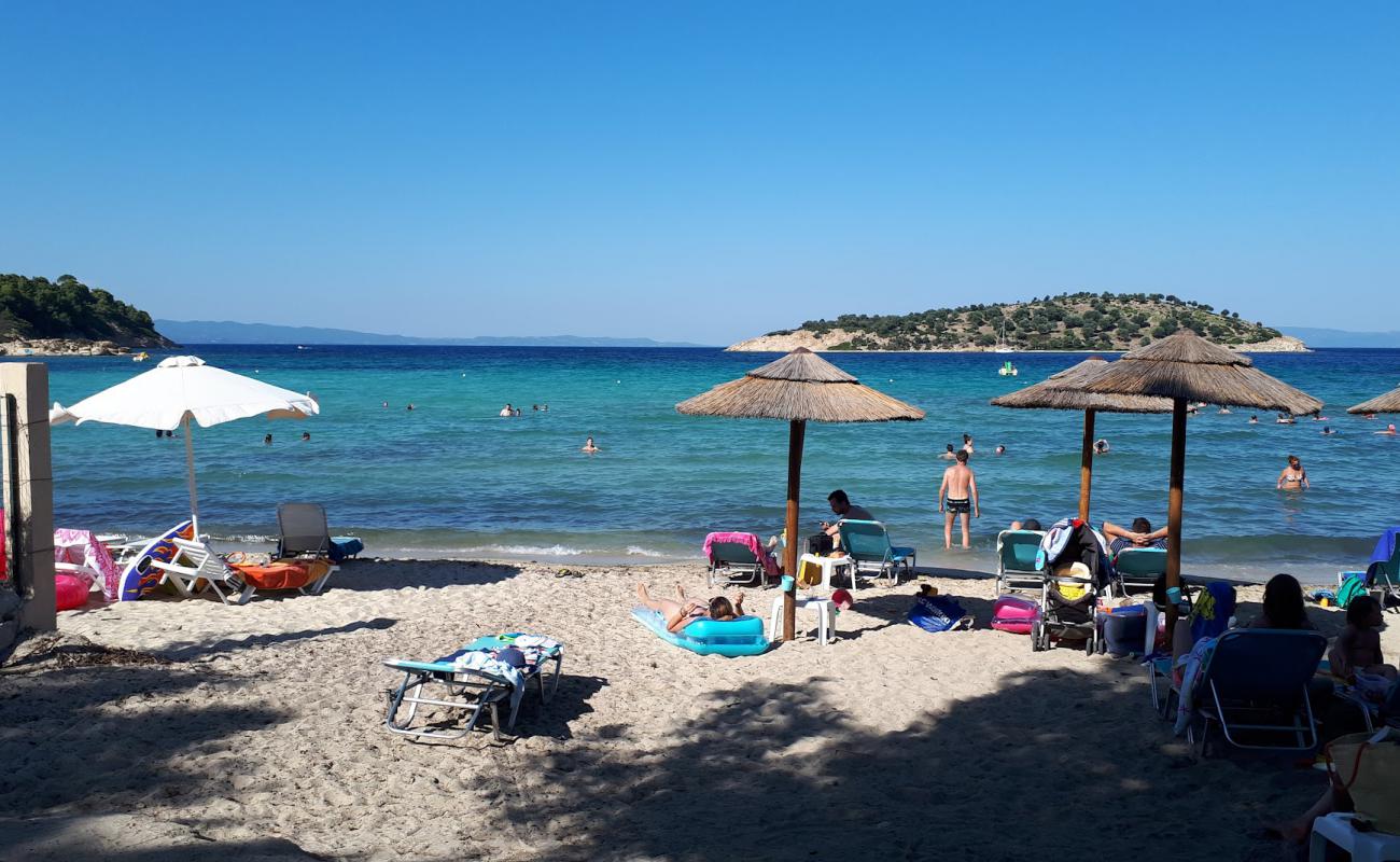 Photo of Lagonis beach with bright sand surface