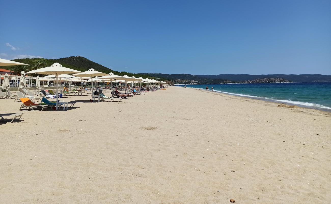 Photo of Salonikiou beach III with bright sand surface