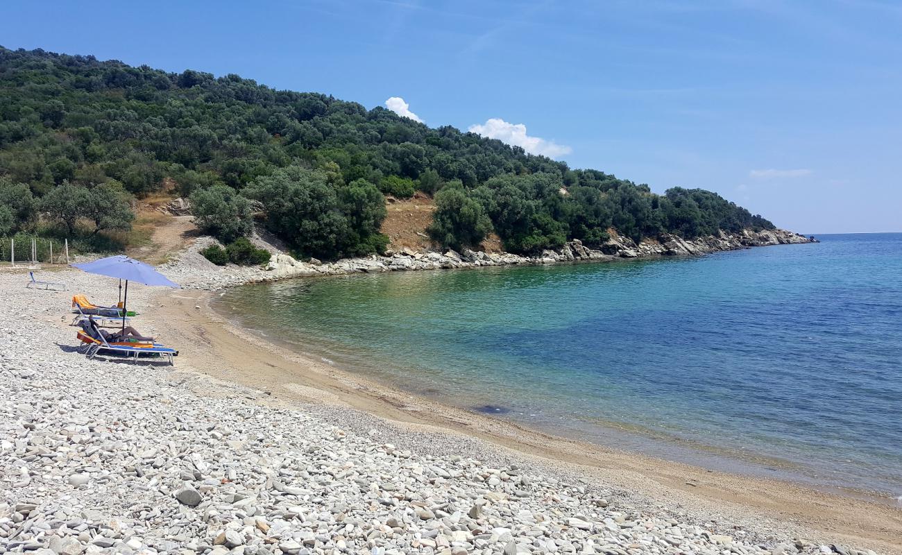 Photo of Coast Gerontokores IV with black sand & pebble surface