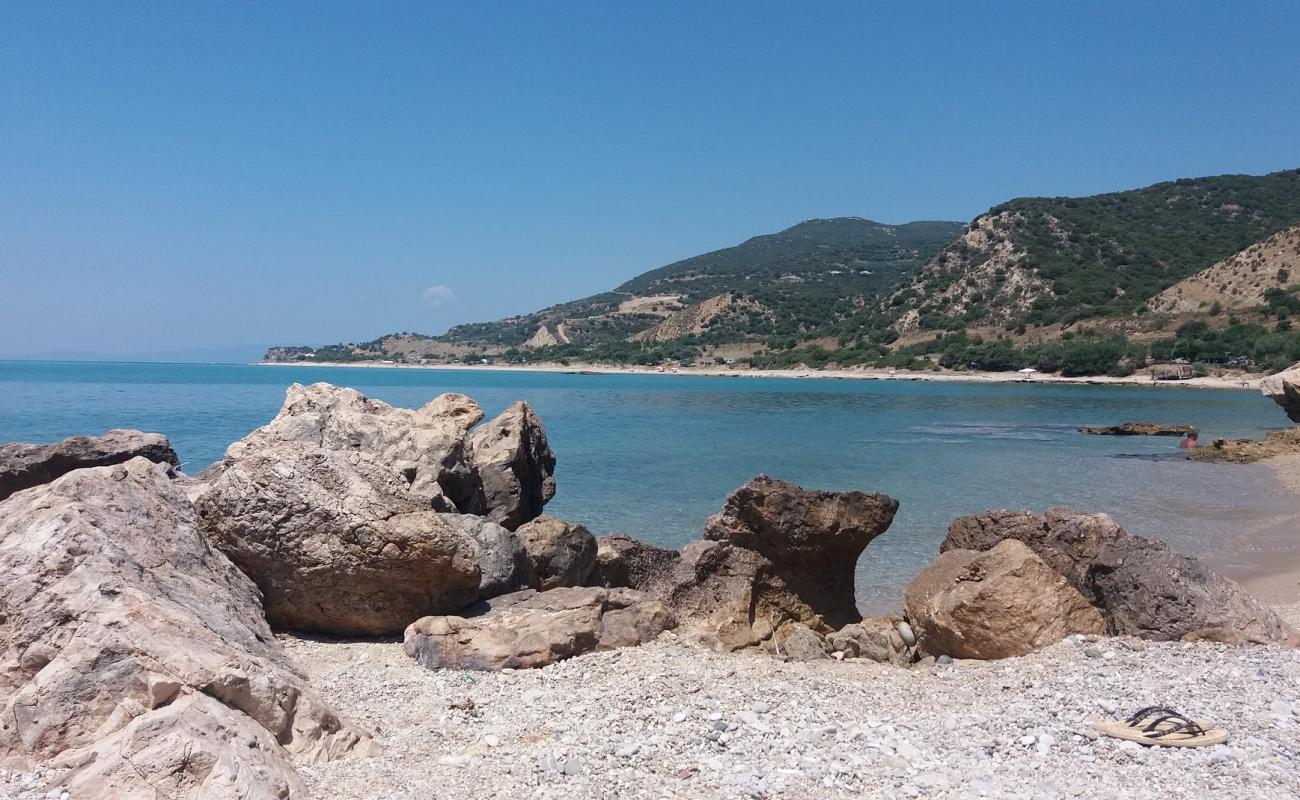 Photo of Loutra Eleftheron with white sand & pebble surface