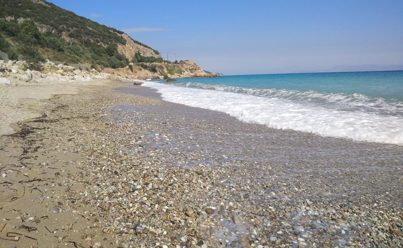 Photo of Paralia Mirtofitou with white sand surface